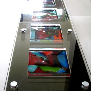abstract five in perspex frame 
